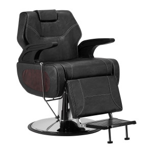 Gabbiano fotel barberski Dallas Czarny 