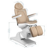 Fotel Kosmetyczny Elektr. Azzurro 870 S Pedi 3 Siln. Cappuccino