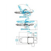 Fotel Podologiczny Elektr. Azzurro 709 a 3 Siln. Szary
