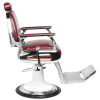 Gabbiano Fotel Barberski Moto Style Bordowy