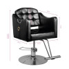 Hair System Fotel Fryzjerski 0-90 Czarny 
