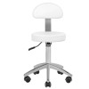 Fotel kosmetyczny elektryczny SILLON Lux 273b + taboret 304 biały