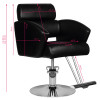 Hair System Fotel Fryzjerski Hs02 Czarny 