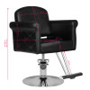 Hair System Fotel Fryzjerski Hs69 Czarny 