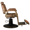 Gabbiano Fotel Barberski Boss Old Leather Jasny Brązowy 