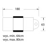 Fotel Kosmetyczny Hyd. Basic 210 Biały 