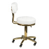 Taboret Kosmetyczny Gold Am-961 Biały