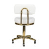 Taboret Kosmetyczny Gold Am-961 Biały