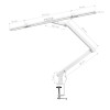 Lampa zabiegowa do manicure Glow L03 do blatu Biała