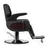 Gabbiano fotel barberski Dallas Czarny 