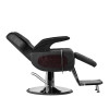 Gabbiano fotel barberski Dallas Czarny 
