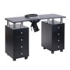 Stolik Do Manicure Z Pochłaniaczem Bd-3425+p Czarn