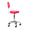 Taboret Kosmetyczny Z Oparciem Bh-7268 Czerwony