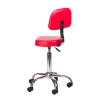 Taboret Kosmetyczny Z Oparciem Bh-7268 Czerwony