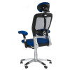 Fotel Ergonomiczny Corpo Comfort Bx-4147 Niebieski