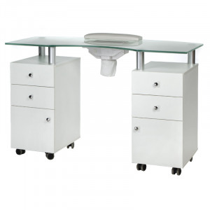 Stolik Do Manicure Z Pochłaniaczem Bd-3453+p Biały