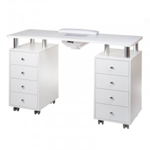 Stolik do Manicure z Pochłaniaczem BD-3425+P Biały