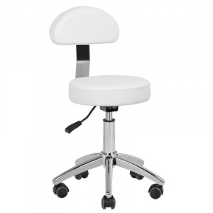 Taboret Kosmetyczny Do Pedicure Basic 304 P Biały 