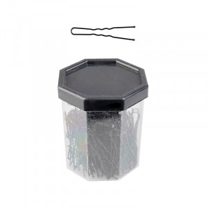 Kokówki Fryzjerskie Do Włosów E-63 150 Szt 4,9 Cm Czarne 