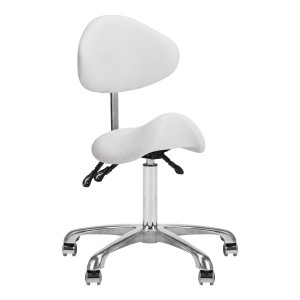 Taboret Kosmetyczny 1004 Giovanni Biały