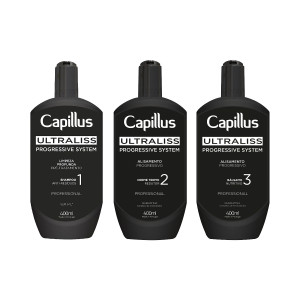 Capillus Ultraliss Nanoplastia, Zestaw Do Zabiegu Nanoplastii, 3x400 Ml 