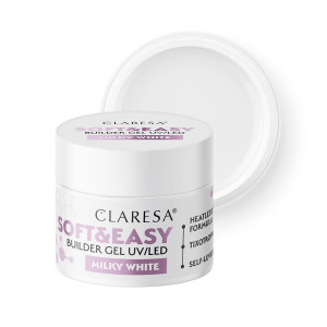 Claresa żel budujący Soft&Easy gel milk white 90g 