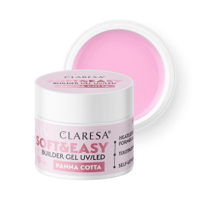 Claresa żel budujący Soft&Easy gel panna cotta 12g 