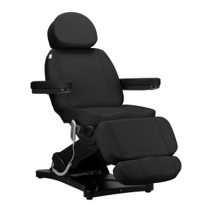 Elektryczny fotel kosmetyczny SILLON CLASSIC 3 silniki Czarny