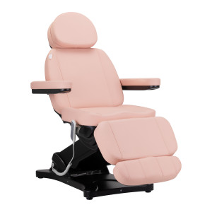 Elektryczny fotel kosmetyczny SILLON CLASSIC 3 silniki Różowo Czarny