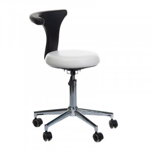 Taboret Medyczny Z Podłokietnikiem Bd-Y915 Biały