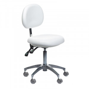Taboret Medyczny Z Oparciem Bd-Y941 Biały