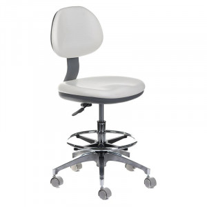 Taboret Medyczny Z Oparciem Bd-Y942 Biały