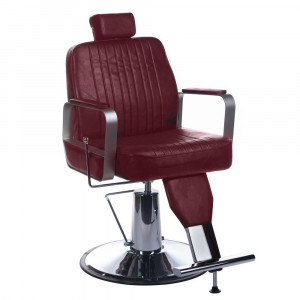 Fotel Barberski Homer Bh-31237 Wiśniowy
