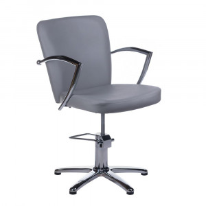Fotel Fryzjerski Livio Jasno Szary Bh-8173