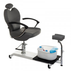 Fotel Do Pedicure Z Masażerem Stóp Br-2301 Szary