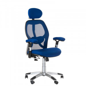 Fotel Ergonomiczny Corpo Comfort Bx-4144 Niebieski