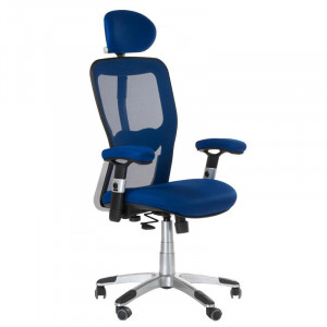 Fotel Ergonomiczny Corpo Comfort Bx-4147 Niebieski