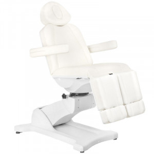 Fotel Kosmetyczny Elektr. Azzurro 869 as Pedi Obrotowy 5 Siln. Biały