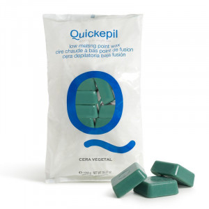 Quickepil Wosk Twardy Do Depilacji 1 Kg Zielony 