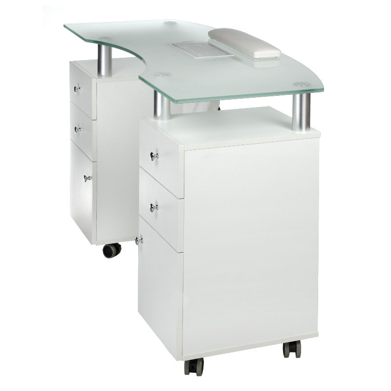 Stolik Do Manicure Z Pochłaniaczem Bd-3453+p Biały