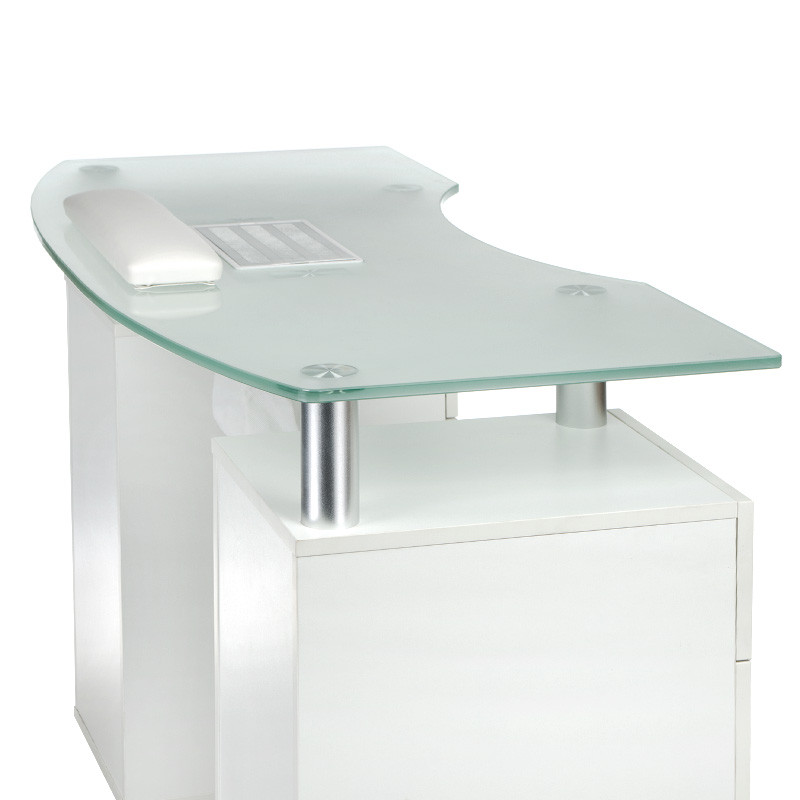 Stolik Do Manicure Z Pochłaniaczem Bd-3453+p Biały