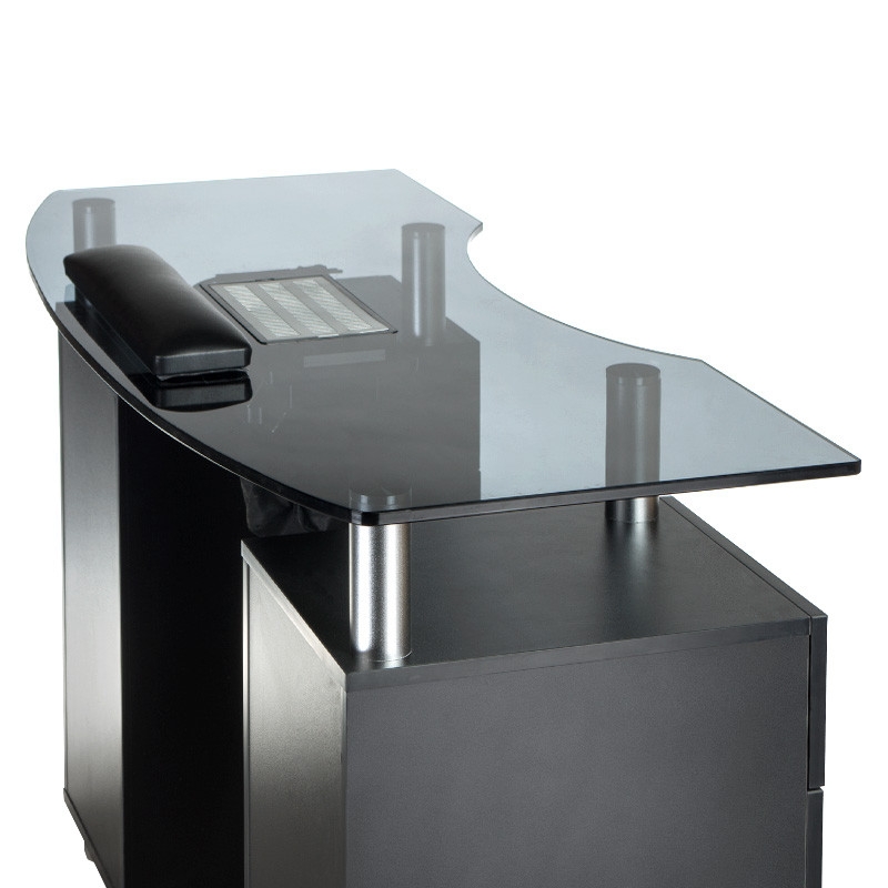 Stolik Do Manicure Z Pochłaniaczem Bd-3453+p Czarn