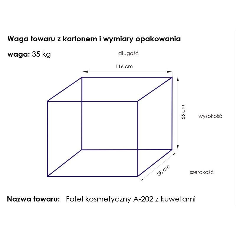 Fotel Kosmetyczny A202 Z Kuwetami Czarny