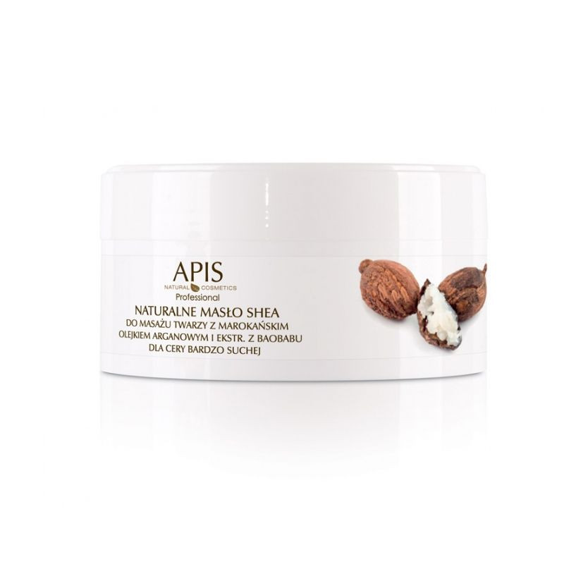 Apis Naturalne Masło Shea Z Olejkiem Argan. Do Masażu Twarzy 100g