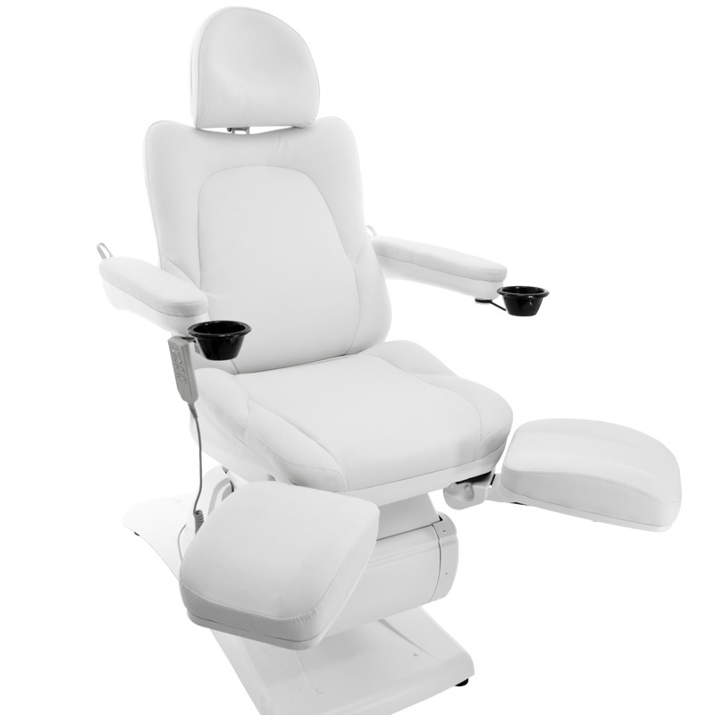 Fotel Kosmetyczny Elektr. Azzurro 870 S Pedi 3 Siln. Biały