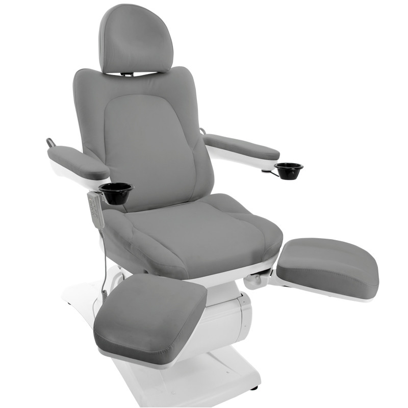 Fotel Kosmetyczny Elektr. Azzurro 870 S Pedi 3 Siln. Szary 