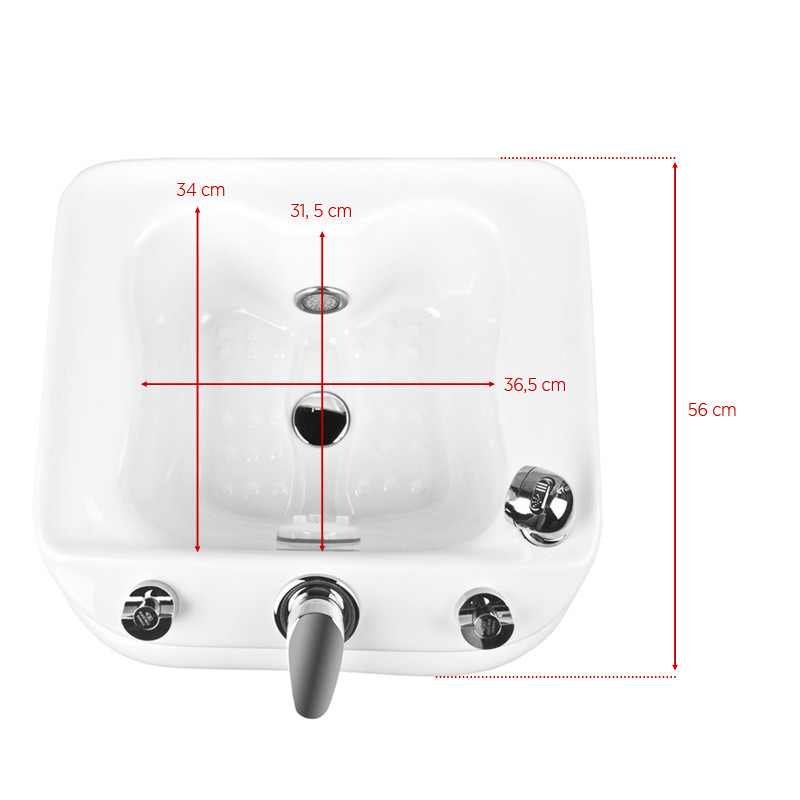 Brodzik Azzurro Do Pedicure Z Hydromasażem A023 - Podświetlany Led