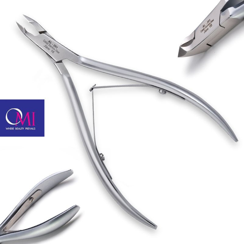 Omi Pro-Line Cążki Al-201 Acrylic Nail Nippers Jaw16/6 Mm Lap Joint