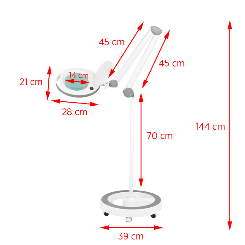 Lampa Lupa Elegante 6014 60 Led Smd 5 D Ze Statywem