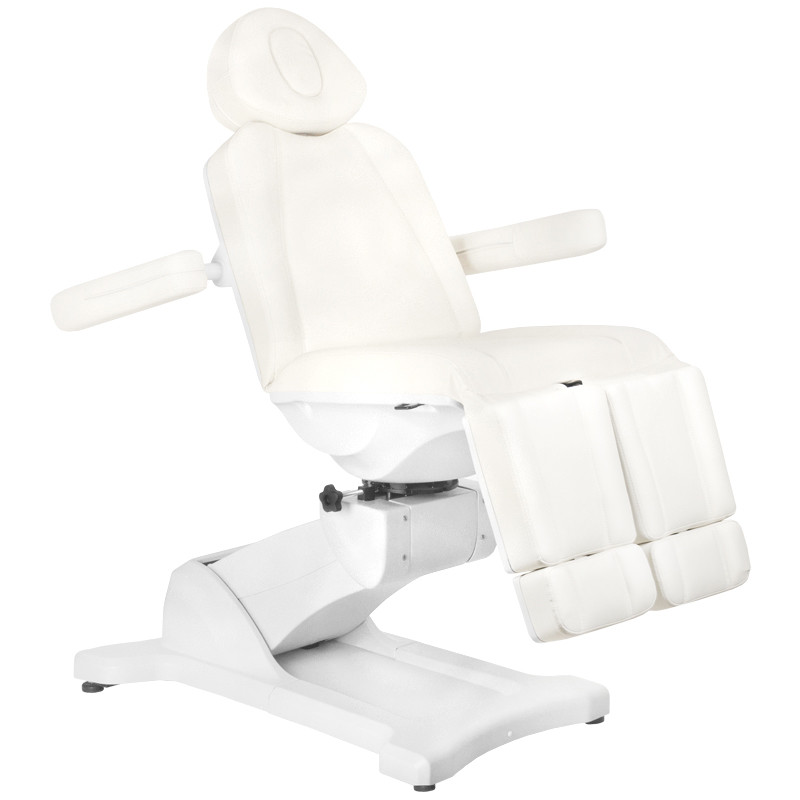Fotel Kosmetyczny Elektr. Azzurro 869 as Pedi Obrotowy 5 Siln. Biały